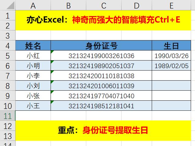 智能填充excel快捷键，excel表格怎么智能填充数据