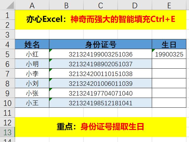 智能填充excel快捷键，excel表格怎么智能填充数据