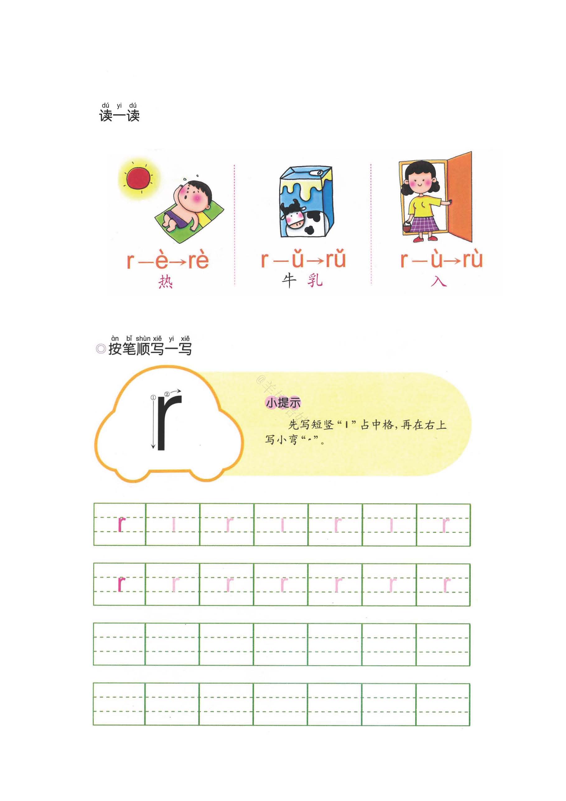 拼音声母有哪些字母，小学一年级汉语拼音声母分类