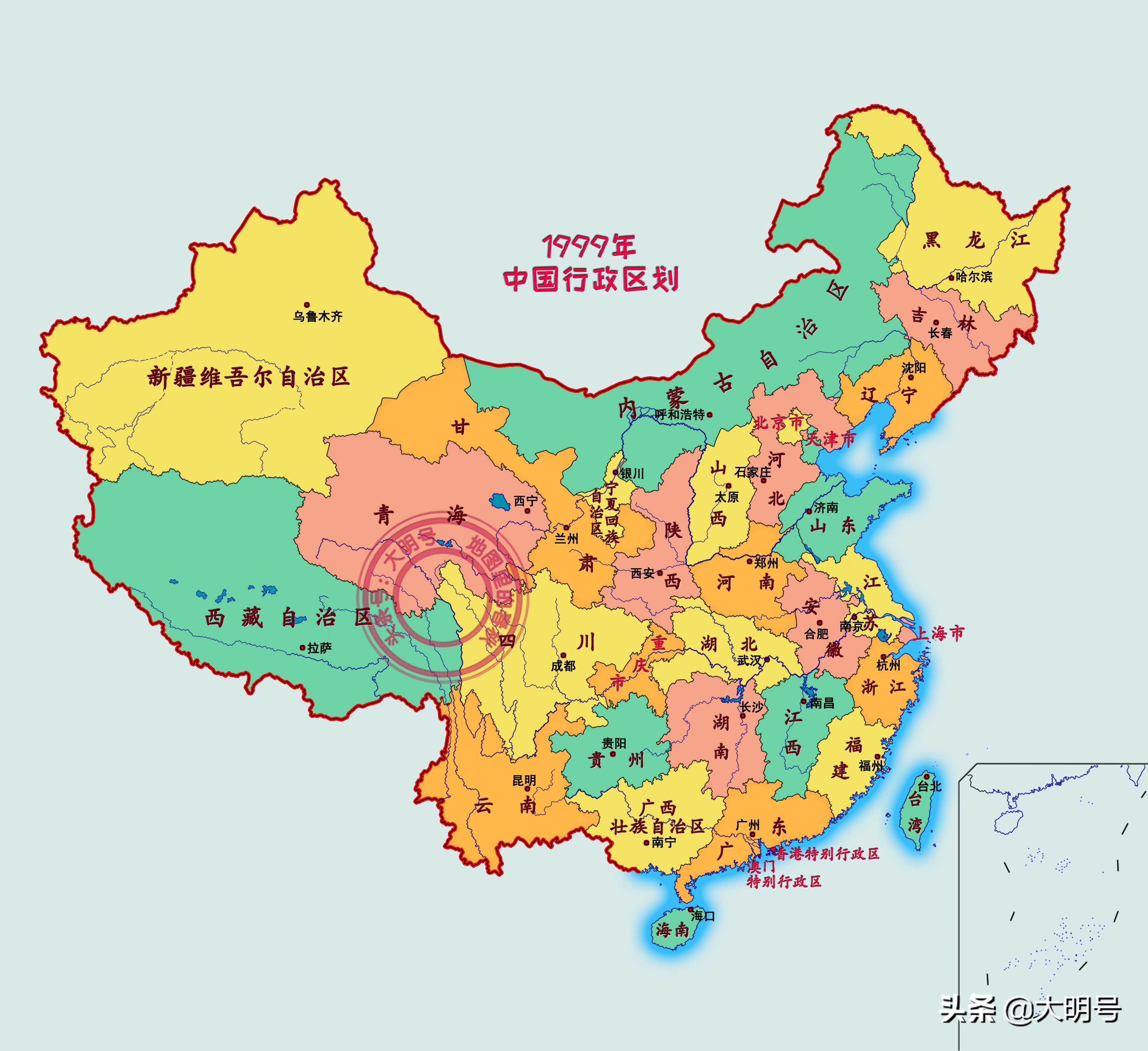 全国多少个省和直辖市（2021中国省份变化图）